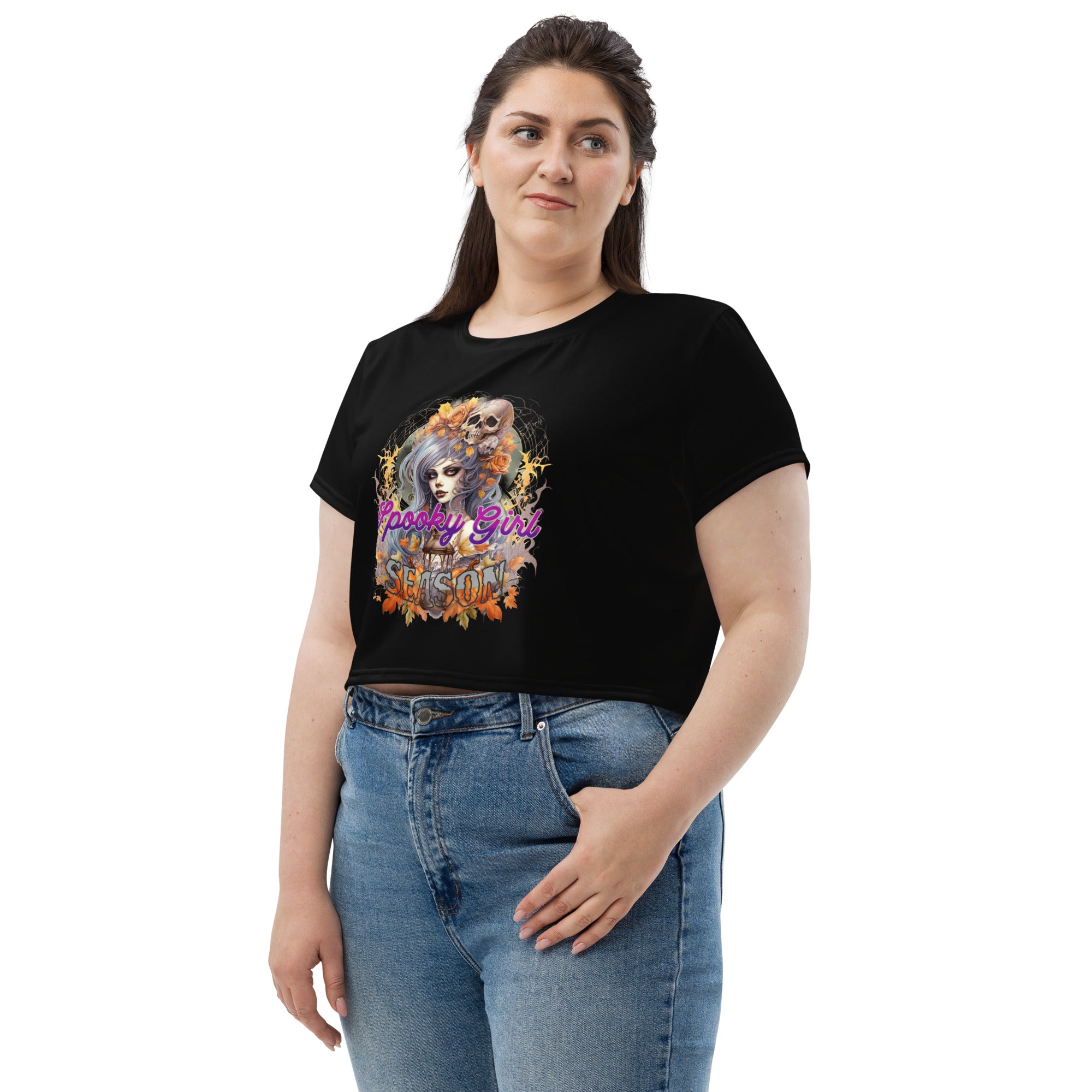 Spooky Girl Season Crop Tee